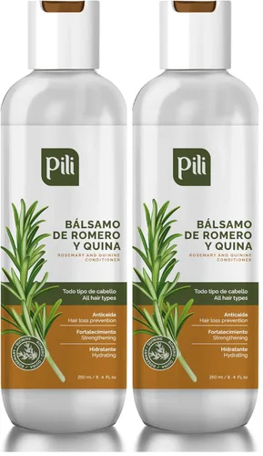 Miniatura 10 de Pili Natural Acondicionador Romero y Quinina - Romero y Quina Balsamo - Fortalece los folículos pilosos, previene la caída del cabello y ayuda a