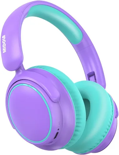 Miniatura 10 de MIDOLA Auriculares para Niños con Cancelación Activa de Ruido Bluetooth 5.4 Inalámbricos con Volumen Limitado 85/94dB, Carga Rápida Tipo C, Sobre