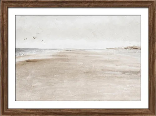 Miniatura 258 de MUDECOR Lienzo enmarcado prémium para pared, pinos nevados en bosque de invierno, ilustraciones modernas, arte contemporáneo, escénico, divertido