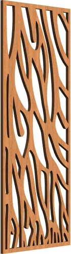 Miniatura 138 de 9 3/8"W x 24 3/8"H x 1/4"T Bristol Decorativos Paneles de Pared de Madera Calado, Cereza
