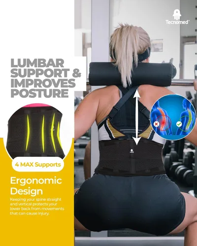 Miniatura 4 de Tecnomed Entrenador de cintura para mujer: reductor de cintura premium, cinturón de sudor mientras entrenas, banda de vientre de apoyo posparto