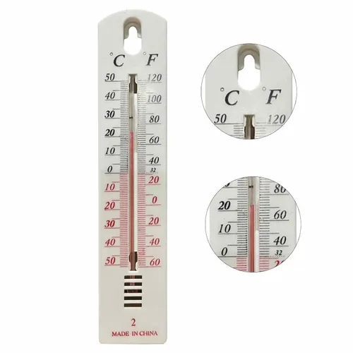 Miniatura 6 de Termómetro de habitación para interiores, juego de 6, termómetro montado en la pared, medidor de temperatura vertical, con lectura Fahrenheit