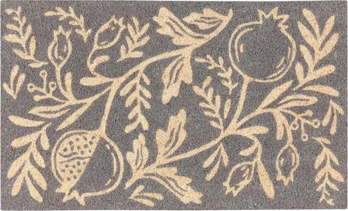 Miniatura 8 de Now Designs Pointsettia - Felpudo de fibra de coco natural con respaldo de vinilo, 18 x 30 pulgadas Flor de Pascua