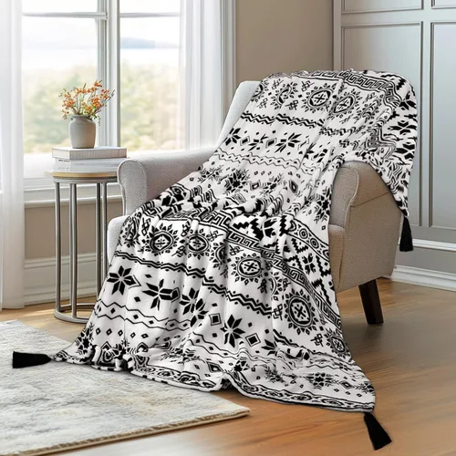 Miniatura 33 de MACEVIA Manta Decorativa de Forro Polar Sherpa para Sofá, Manta de Cebra 3D, Mullida, Gruesa, Cálida, Reversible, Acogedora, Cómoda, Súper Suave