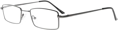 Miniatura 16 de Eyekepper Anteojos de lectura con bisagras de resorte con puente de titanio de memoria flexible para hombres y mujeres (negro, +0.50)