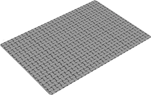 Miniatura 8 de Alfombrilla de tocador de baño de 24 x 18 pulgadas, microfibra sin deslizamiento, diseño gris 1S