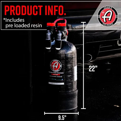 Miniatura 3 de Adam's Polishes Desionizador de Agua Portátil Sin Manchas - Elimina las Manchas de Agua, Enjuague Sin Manchas Detallado Sin Contacto - Fácil de Usar