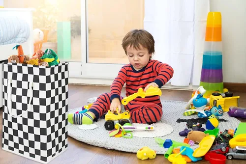 Miniatura 3 de Cesta de lavandería independiente de 75 litros, canasta grande plegable para ropa alta con asas, contenedor de almacenamiento de juguetes