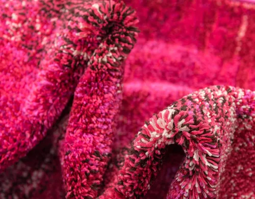 Miniatura 7 de Unique Loom Jardin Collection - Alfombra para múltiples áreas, abstracta, vibrante., Polipropileno, Rosado