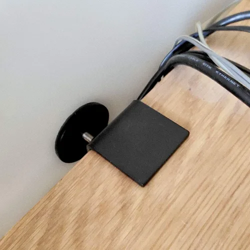 Miniatura 3 de 2 espaciadores ajustables de pared de escritorio, protectores de pared de mesa, espaciadores de escritorio, parachoques de pared, protectores