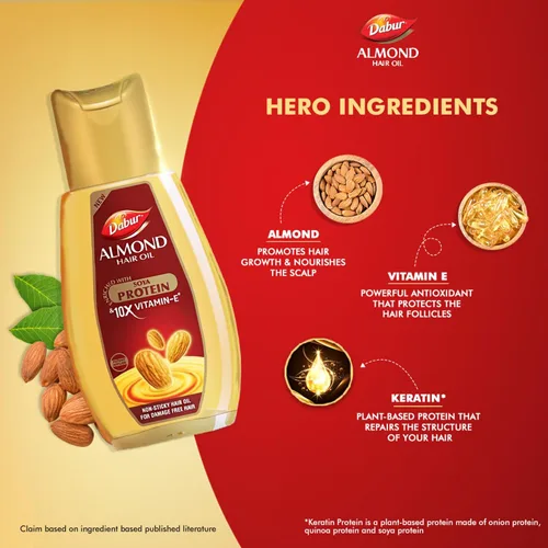 Miniatura 5 de Dabur Aceite para el cabello de almendras 16.9 fl oz