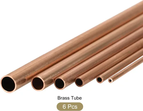 Miniatura 5 de METALLIXITY Tubo de cobre (0.079 in-0.276 in de diámetro x 0.020 in de pared T x 11.811 in de largo), paquete de 6, tubos rectos, para decoración