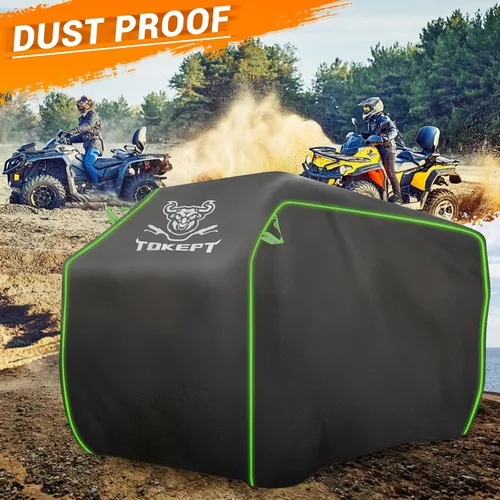 Miniatura 5 de Cubierta Impermeable para ATV, Fundas para Cuatrimotos Resistentes al Viento de Servicio Pesado, Protección para Todo Clima Fundas para Vehículos