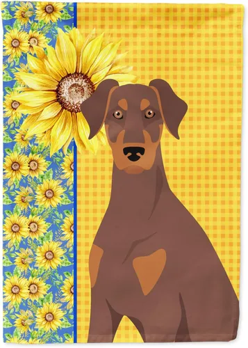 Miniatura 35 de Caroline's Treasures WDK5331CHF - Bandera de verano con diseño de girasoles rojos y blancos, manga grande, para porche, para colgar en la pared