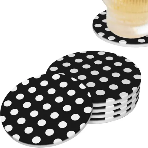 Miniatura 14 de Juego de 4 posavasos de pelota de tenis para bebidas, de cerámica absorbente, para mesa de café, barra de mesa de madera, 4 pulgadas O5