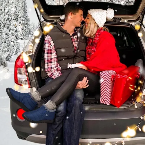 Miniatura 2 de Botas de nieve para mujer con forro de piel abrigadas impermeables cómodas con forro de piel para mujer para exteriores