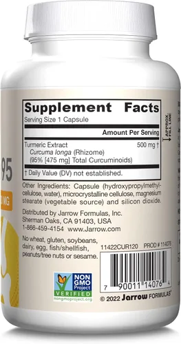 Miniatura 10 de Curcumin 95 de Jarrow Formulas, CUR120, 1, 1