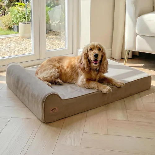 Miniatura 13 de Sytopia XXL 35D Cama de espuma viscoelástica para perros, sofá ortopédico extra grande de 7 pulgadas de grosor para perros mayores de 100 libras