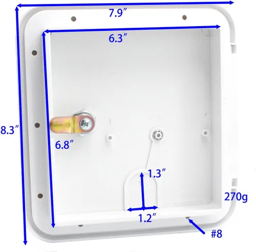 Miniatura 5 de X-Haibei Cable de Alimentación Eléctrica para RV Cubierta de Escotilla de Cable Remolque de Caravana Puerta de Compartimento de Almacenamiento