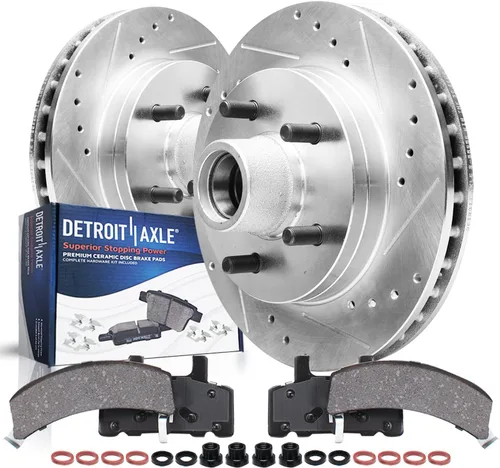 Miniatura 15 de Detroit Axle - Kit de freno trasero para Toyota Camry 2012-2017, Avalon Lexus ES300h ES350 2013-2018, repuesto de pastillas de freno de cerámica