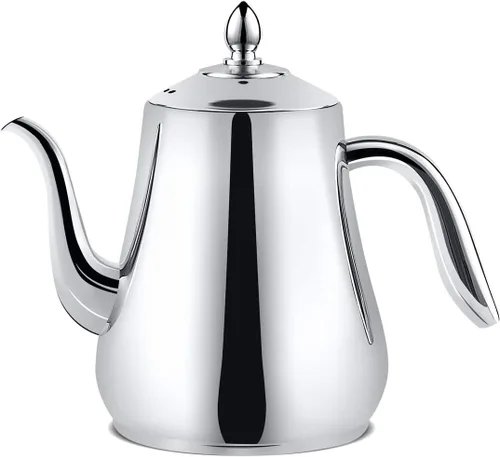 Miniatura 9 de SANQIAHOME Tetera de acero inoxidable con colador, tetera con infusor extraíble o filtro para hojas sueltas y bolsas de té, jarra de agua fría