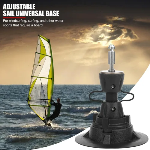 Miniatura 2 de Base de mástil de windsurf ajustable, junta universal de rotación de 360 grados, para equipo de windsurf, mástil, pluma de vela y tabla