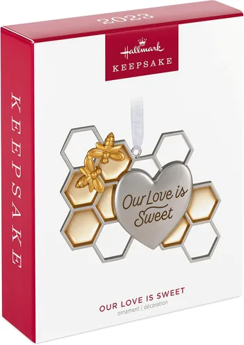 Miniatura 3 de Adorno de Navidad Hallmark Keepsake 2023, Nuestro amor es dulce, Abeja y panal