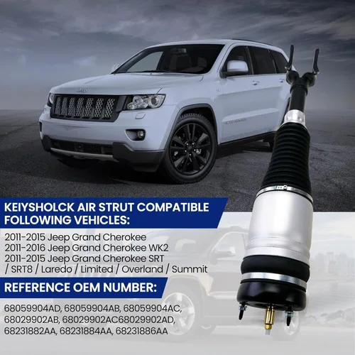 Miniatura 7 de Reemplazo de suspensión de puntal neumático delantero izquierdo para Jeep Grand Cherokee SRT SRT8 Limited Overland Summit 11-16 Cherokee WK2 OEM