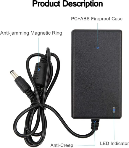 Miniatura 3 de COOLM Adaptador de fuente de alimentación de 12V 3.5A 3.5Amp 42W 3500mA para Netgear Nighthawk Router R6700 R7000 Sistema WiFi AC3000 AC2200 RBK53