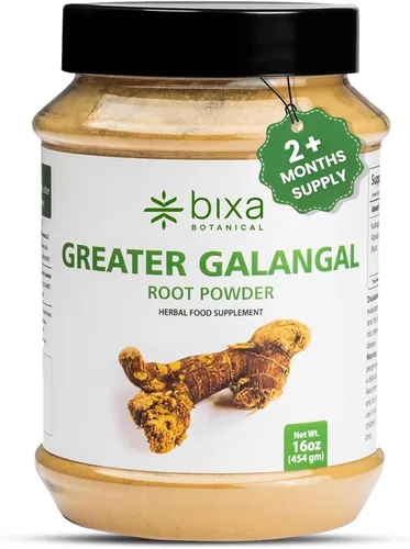 Miniatura 10 de bixa BOTANICAL Greater Galangal Root Powder Alpinia Galanga (Kulinjan) Perfecto para sopas y cocinar Suplemento de hierbas ayurvédicas