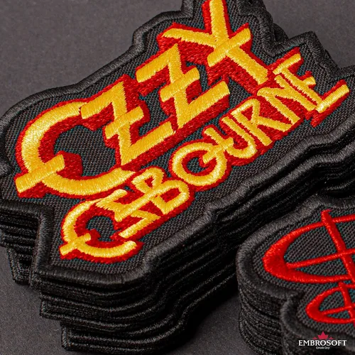 Miniatura 7 de Ozzy Osbourne Patch, Yellow Red, Hard Rock, Heavy Metal BandEmbroideredIron On (3.5" x 2.3")