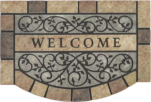 Miniatura 10 de Tapete grueso de bienvenida para exteriores, 24 x 36 pulgadas, tapete grande de bienvenida duradero para puerta delantera, resistente y Tapete