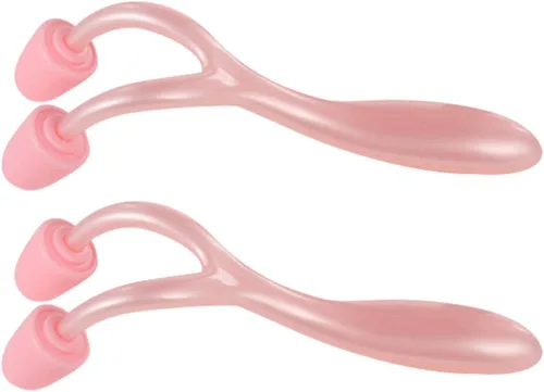 2 unids masajeador de rodillo facial de silicona para enderezar la nariz corrector anti-envejecimiento piel apriete herramienta de belleza para spa
