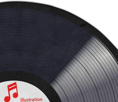 Miniatura 4 de keepcute Alfombra Redonda de Registro de Música Negra para Dormitorio, Sala de Estar, Estudio, Alfombra Antideslizante para Jugar, Alfombra