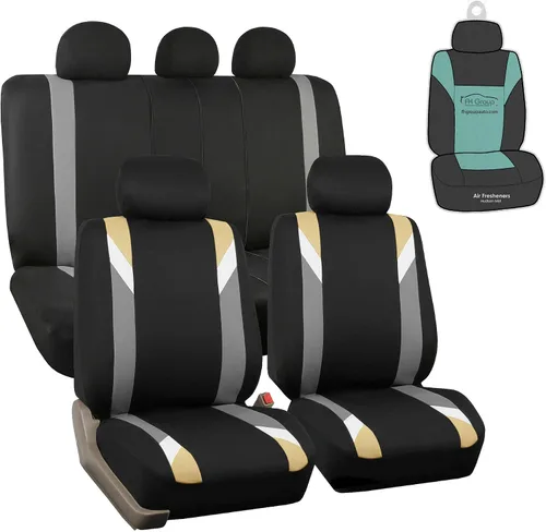 Miniatura 7 de Fundas para asientos modernos, bolsa de aire y Ready™ split de FH GROUP FH-FB033115, para la mayoría de automóviles, camiones, SUV o furgonetas