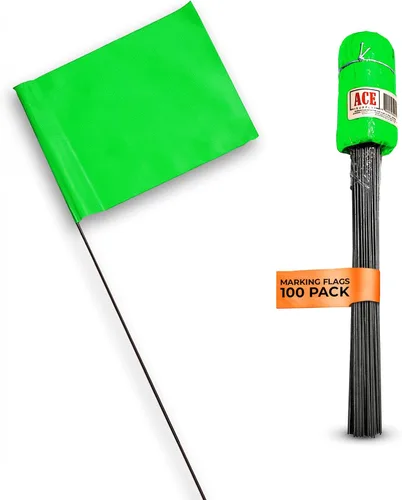 Miniatura 16 de Banderas blancas para marcar el patio, banderas invisibles de 4 x 5 x 15 pulgadas para perros, paquete de 100 unidades, marcador de entrenamiento