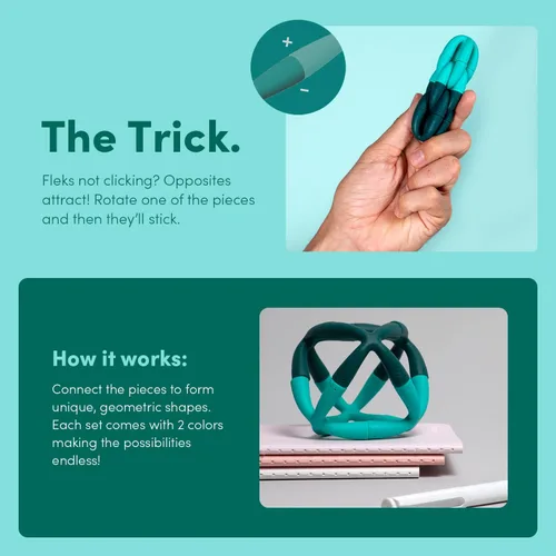 Miniatura 5 de Speks Fleks - Juguete magnético de silicona flexible, divertido juguete de escritorio para adultos y adolescentes a partir de 14 años, artilugio