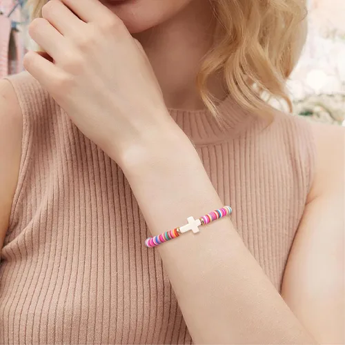 Miniatura 13 de Regalos navideños para niños, niñas adolescentes, mujeres, linda pulsera de cruz para niñas, regalos de Navidad cristianos para mujeres, ideas