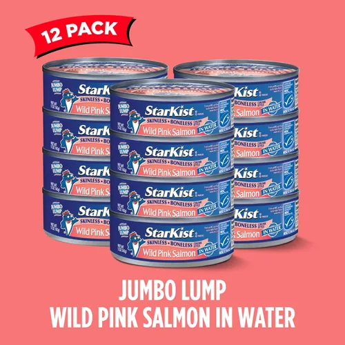 Miniatura 5 de StarKist Salmón rosado silvestre, sin piel, sin hueso, 5 onzas (paquete de 12)