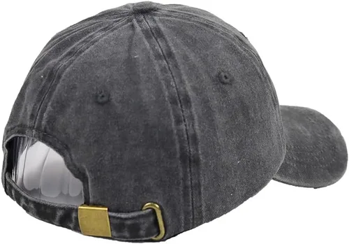 Miniatura 5 de HHNLB Bigfoot - Gorra de béisbol bordada ajustable de algodón retro de mezclilla de algodón para pies grandes