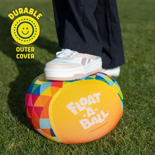 Miniatura 4 de Float-A-Ball - Paquete de 2 bolas flotantes ajustables para niños, juguete reutilizable para exteriores y piscina con globos adicionales, juego