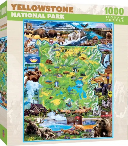 Miniatura 21 de MasterPieces National Parks Maps - Rompecabezas de 1000 piezas para adultos, familia o jóvenes - Parques Nacionales de Estados Unidos por Anderson