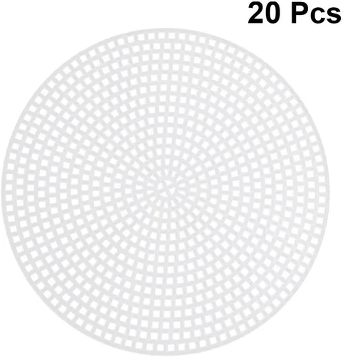 Miniatura 3 de Exceart 20 Uds. Lienzo de plástico DIY Forma de Lona para Punto de Cruz Bordado de Punto de Aguja Artesanía Punto de Aguja de Malla Proyecto de Arte
