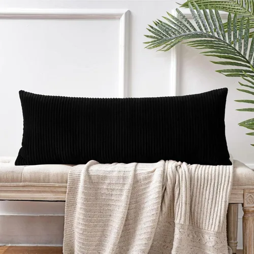 Miniatura 126 de Artscope Fundas de Almohada de Pana a Rayas Acogedoras Súper Suaves Decorativas Cuadradas Fundas de Cojín para Sofá Sillón Dormitorio Decoración