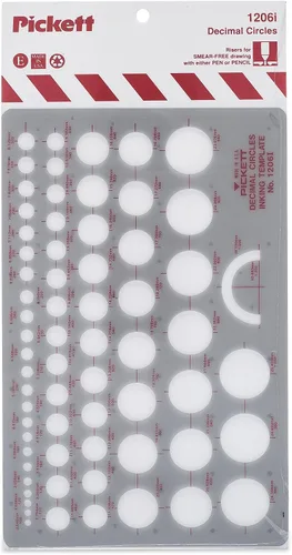 Miniatura 10 de Pickett plantilla 10 para tuercas y cabezas hexagonales isométricas.