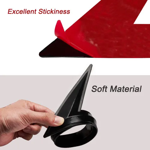 Miniatura 6 de JSCARLIFE Protector universal de goma para parachoques de automóvil, anticolisión para la parte delantera y trasera del automóvil, protector de Negro