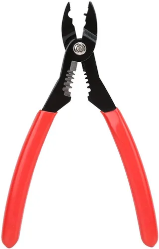 Alicates de prensado de mano, 7.1 in / 7.1 pulgadas, 4 en 1, pelacables multiusos, pelacables eléctricos profesionales, herramienta de prensado de