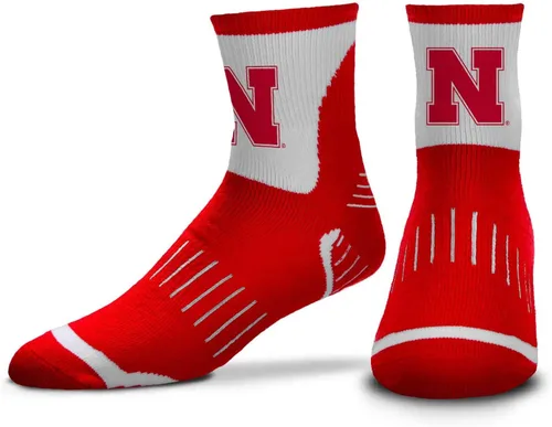 Miniatura 10 de For Bare Feet Adult NCAA Surge Quarter Length Crew Socks - All Weather Performance - Men & Women - Enhance Your Team Footwear
