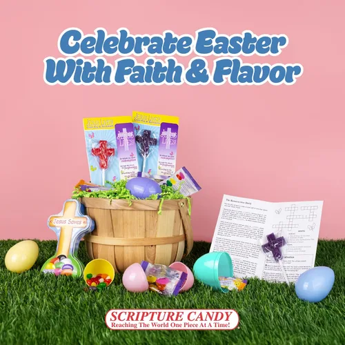 Miniatura 6 de Scripture Candy - Paletas con sabor a naranja con temática de cosecha, 50