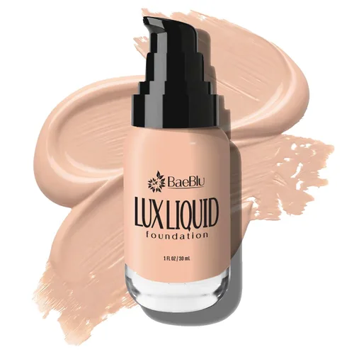 Miniatura 14 de BaeBlu LUX - Maquillaje líquido orgánico de base – Cobertura media 100% natural con acabado natural – Vegano y sin gluten para todo tipo de piel, 1